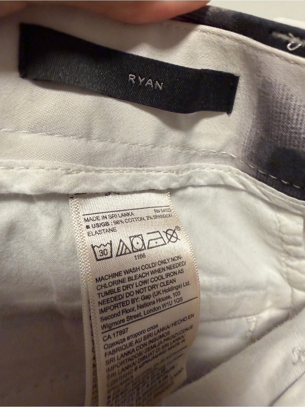 Banana republic Monochrome Print Slim Trousers - Picture 5 of 6